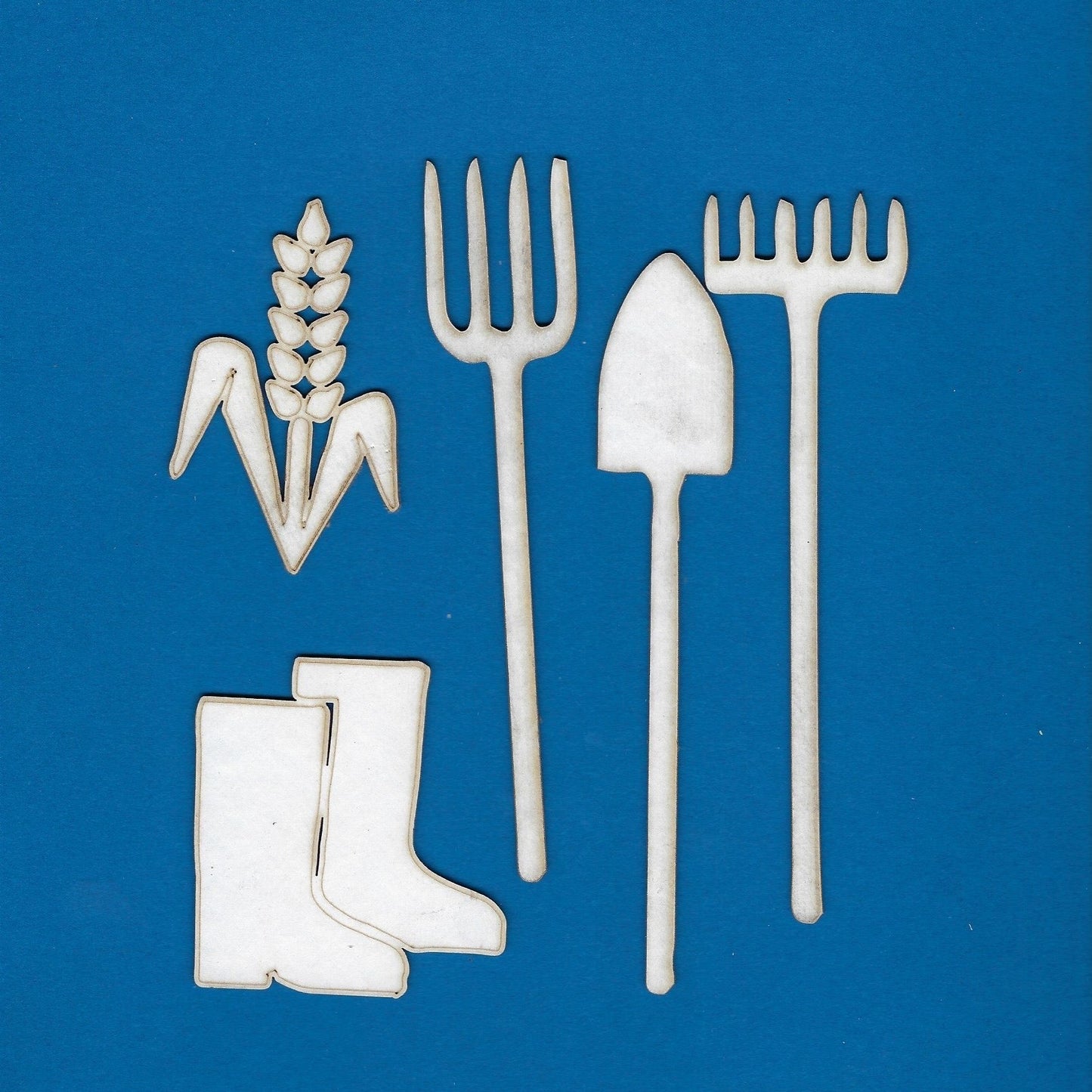 Farmer Set (Pitch Fork, Shelve, Rake, Corn and Boot