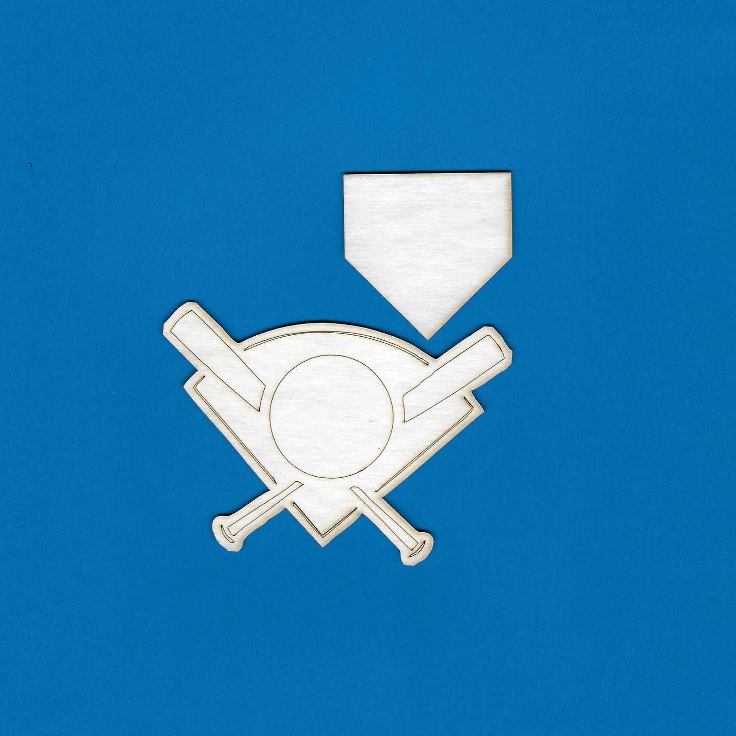 Baseball Plate with Bats and Plate (Sports)