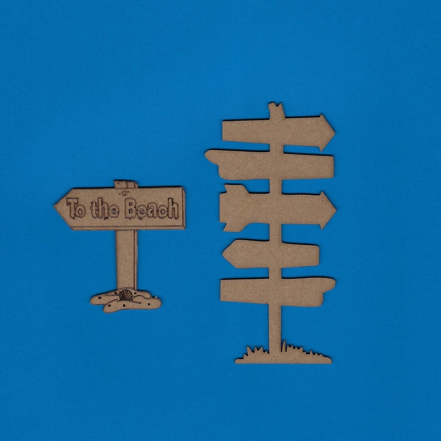 To The Beach sign (Title) (Tropical)