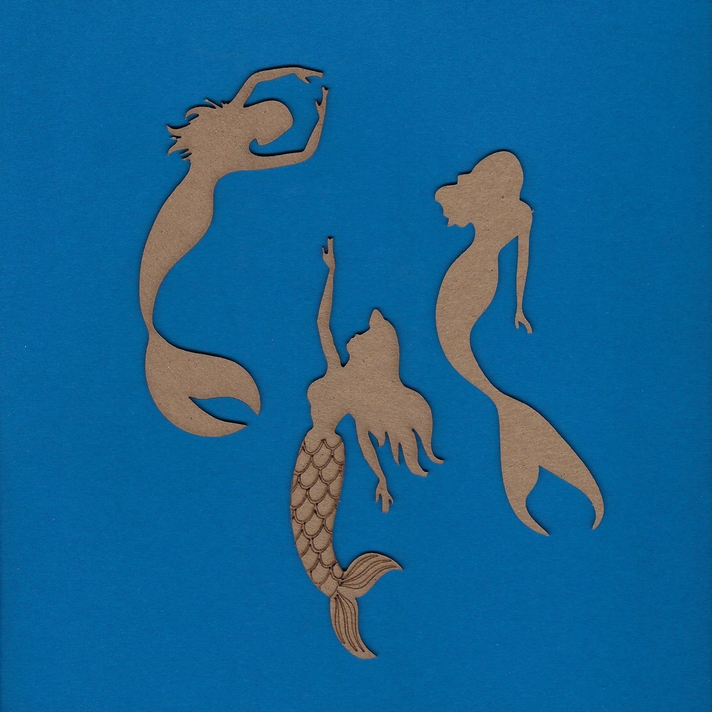 Mermaids (3 Per Set) (Etched) (Beach)
