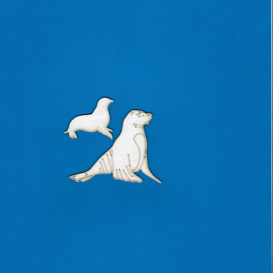 Seals (2 Per Set) (Beach) (Animals)