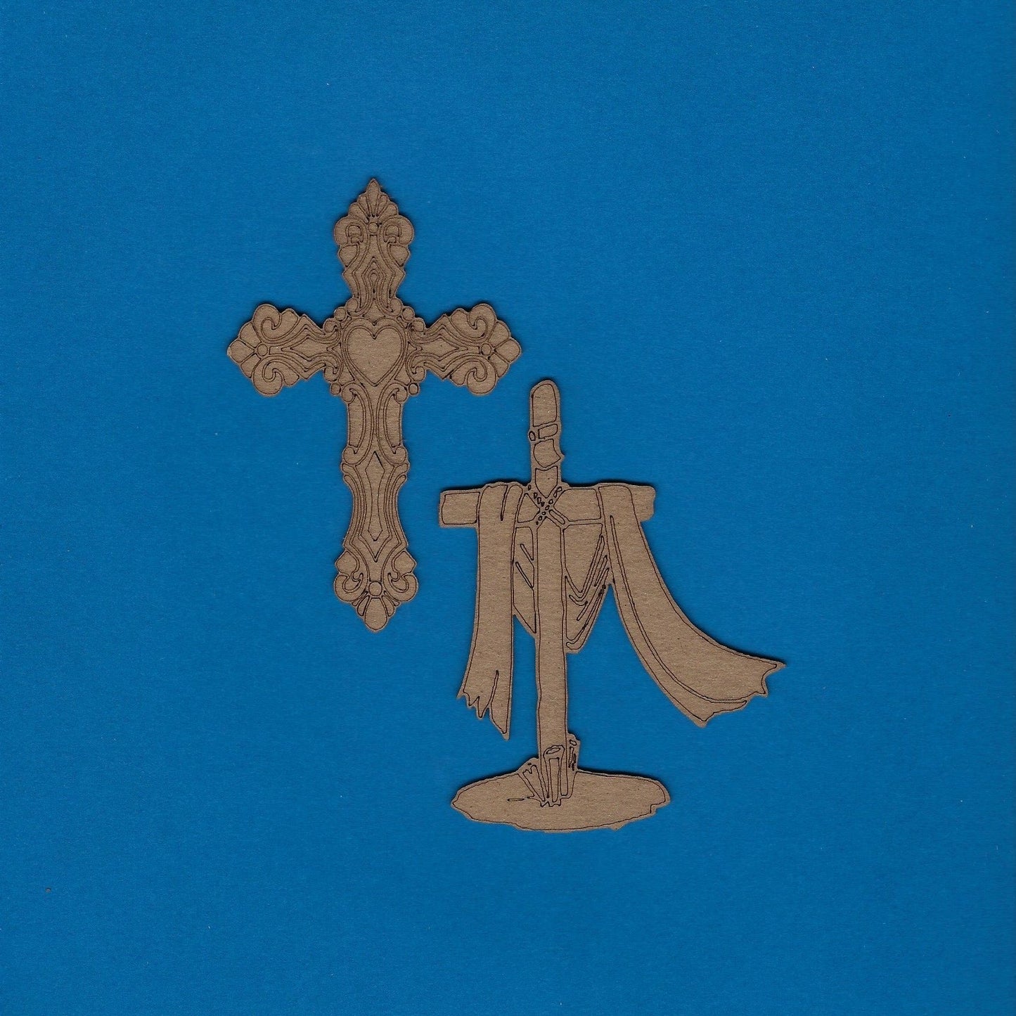Cross (2 Per Set) (Religious) (Easter) (Christmas) (Holidays)